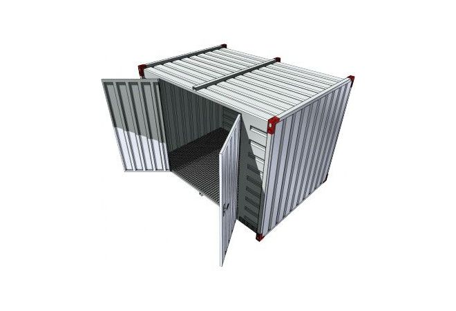 Milieucontainer - 3mtr dubbele deur lange zijde