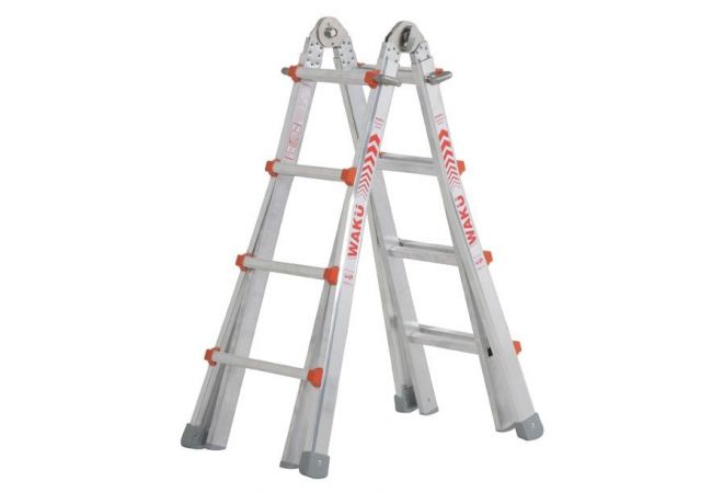 WAKU Telescopische ladder 4x5 treeds - JSK Handelsonderneming