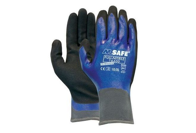 M-Safe Full-Nitrile 14-650 handschoen - 11465000 - JSK Handelsonderneming