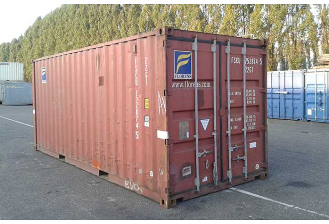 20ft dv gebruikt standaard container 6.06 x 2.44 meter