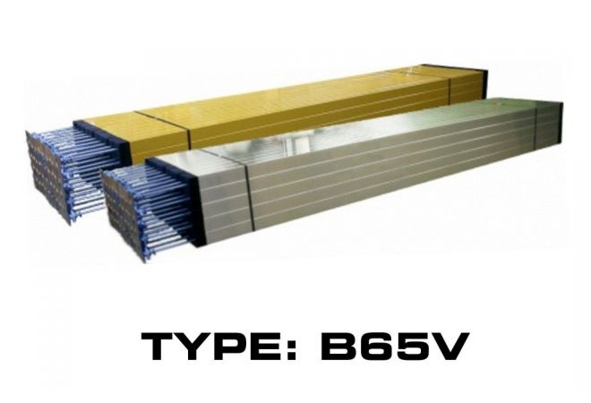 Aluminium metselprofiel met verende spindel en kunststof klossen