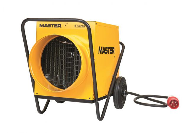 Master B18EPR Electrische Heater 18kW 1700 m³/u | Vermogen 9-18 kW | Luchtvolumestroom 1700 m³/u | Thermostaatbereik