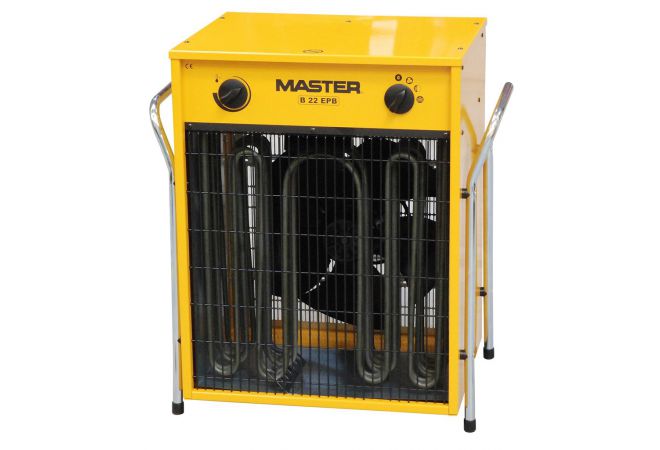 Master B22EPB Elektrische Heater 22kW | Capaciteit 7-15-22 KW 6000-12900-18920 Kcal/h | Luchtverplaatsing 2400 m3/h | Thermostaat bereik 0-36 graden - JSK Handelsonderneming