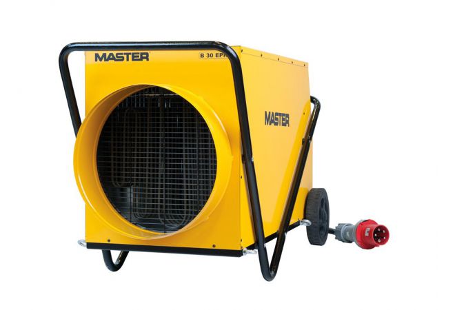 Master B30EPR Electrische Heater 30kW 3500 m³/u | Warmteafgifte: 4,5 / 9 / 13 / 30kW | Luchtstroom: 3500 m 3 / h | Regelbare thermostaat lucht: