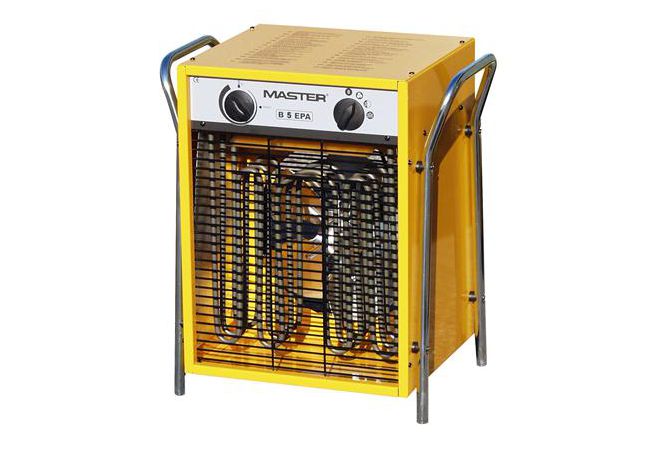 Master Elektrische Heater B 5 EPB 5,5 kW | Vermogen 2,5-5 kW | Luchtvolumestroom 510 m³/u | Capaciteit (kcal/u) 2.150-4.300 kcal/u - JSK Handelsonderneming