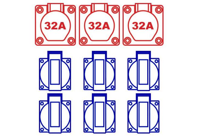 Volrubber verdeelkast / zwerfkast Omega KE101N 107649