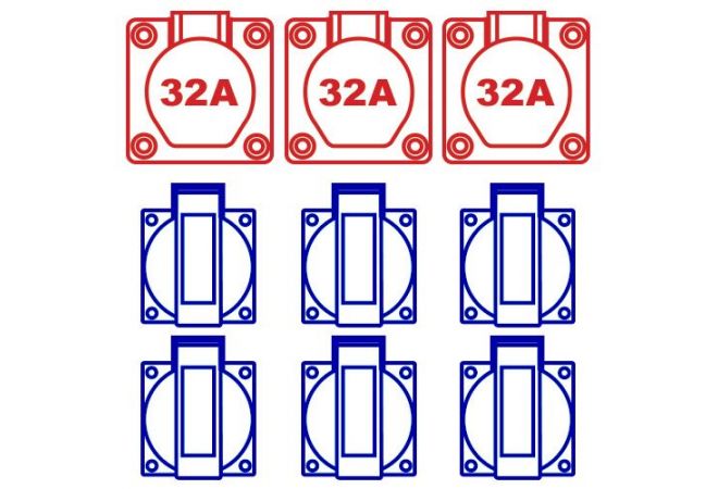 Volrubber verdeelkast / zwerfkast Omega KE101N 107649