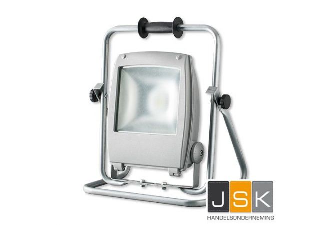 Aluminium LED armatuur op luxe verstelbaar vloerstatief 55 watt 8.100 Lumen Professioneel | klasse 2 120° dubbel geisoleerd | 3 jaar garantie 116596 - JSK Handelsonderneming